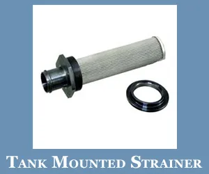 tank mounted strainer